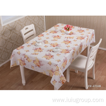 Restaurant Floral PEVA Luxury Tablecloth for Wedding Events